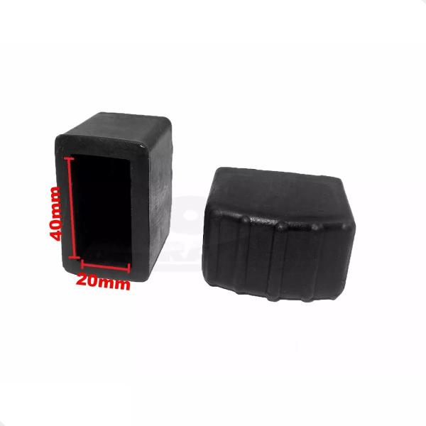 Pé De Borracha Sapata Escada 40x20mm 4 Peças - Completa Imagem de Pé De Borracha Sapata Escada 40x20mm 4 Peças