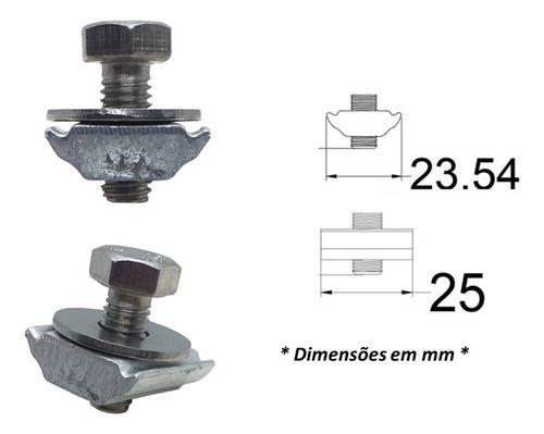 Imagem de Pé Em L Suporte De Placa Solar Telha Fibro Metal - 6 Peças