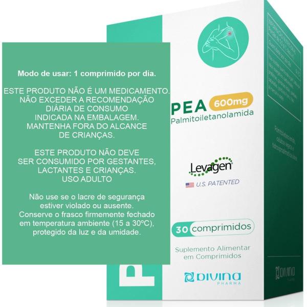 Imagem de Peaflan Pea 600Mg Palmitoiletanolamida Levagen Com 30 Comp