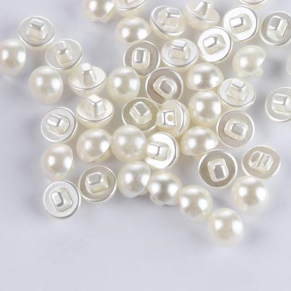 Imagem de Pearl Buttons HomeSoGood Round Beige 10 mm 150 unidades