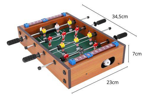 Imagem de Pebolim Mesa De Jogo De Futebol Infantil 6 Jogadores Placar