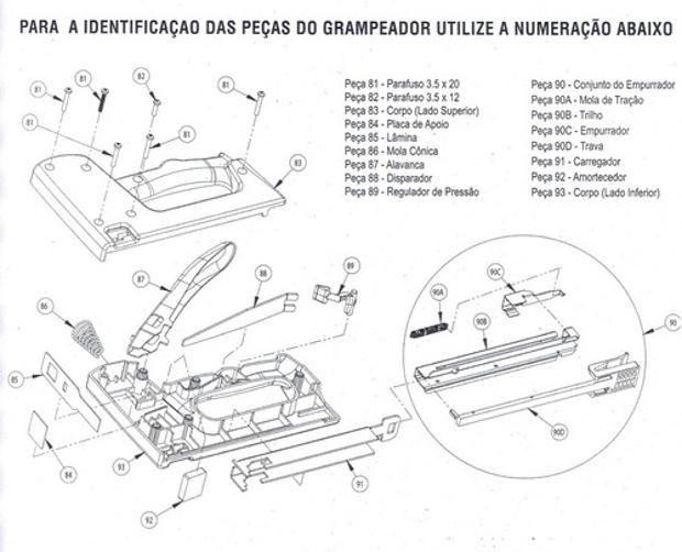 Imagem de Peça 85  Lâmina Do Grampeador Rocama 80F