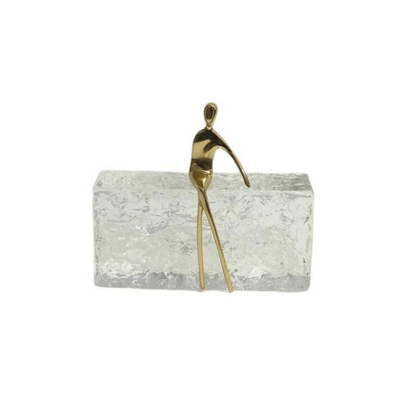 Imagem de Peça Decorativa Base com Homem Sentado 15cm 15046-PL