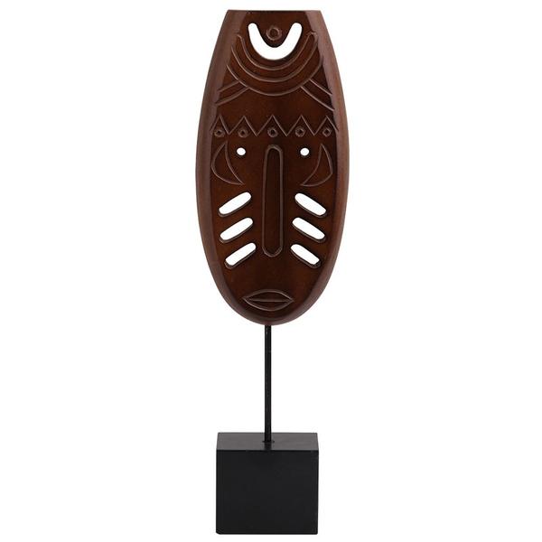 Imagem de Peça Decorativa de Madeira Máscara Tribal 34,5cm NK0096 BTC