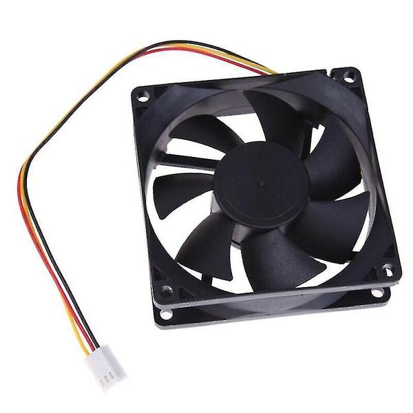 Imagem de Peças de refrigeração do sistema de computador cooler do chassi ventilador 8cm 8025 computador cpu fonte de alimentação interface placa-mãe 3pin