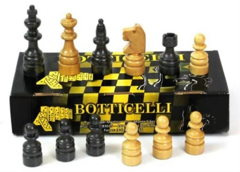 Imagem de Peças para Jogo de Xadrez em Madeira Rei 12cm -Botticelli
