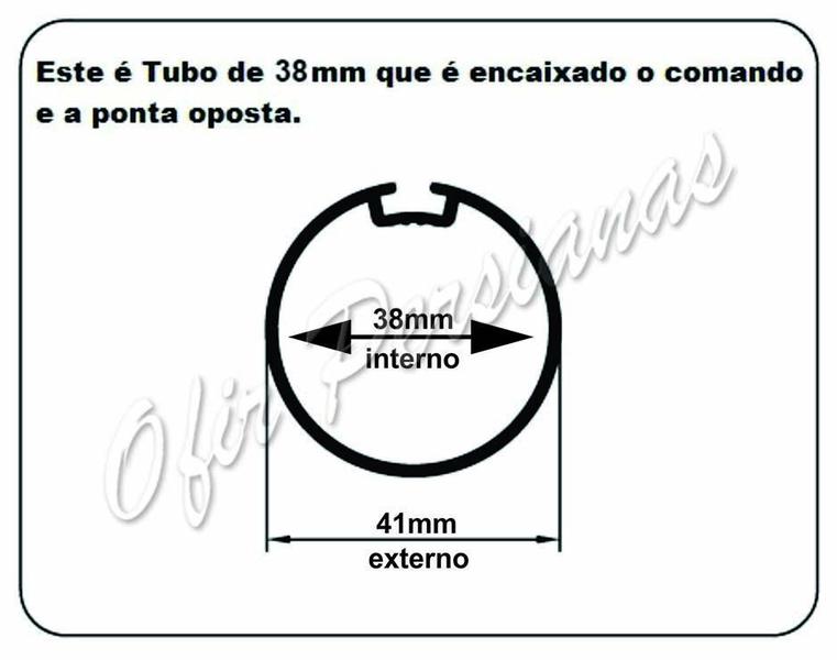 Imagem de Peças Para Persiana/cortina Rolô 1 Kit 38mm C/corrente - Peças Cortina Rolô