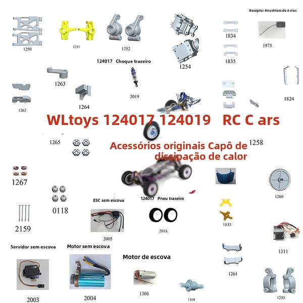 Imagem de Peças Sobressalentes De Carro RC Braço Oscilante C Assento Inferior Motor Caixa De Engrenagens