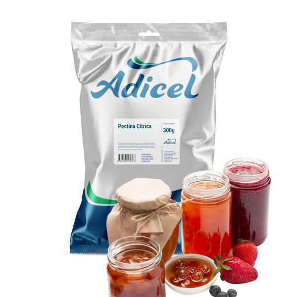 Pectina Cítrica Para Geleia Adicel - 300g - Adicel Ingredientes Imagem de Pectina Cítrica Para Geleia Adicel - 300g