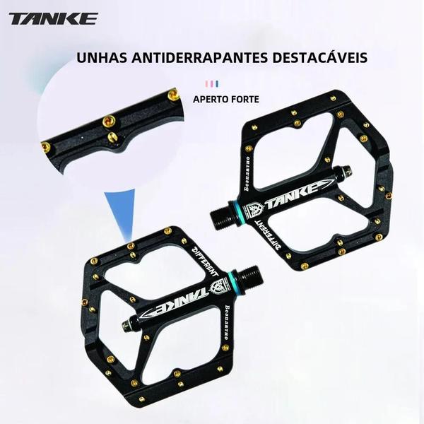 Imagem de Pedais de Bicicleta MTB Tanke TP-50 - Liga de Alumínio Antiderrapante