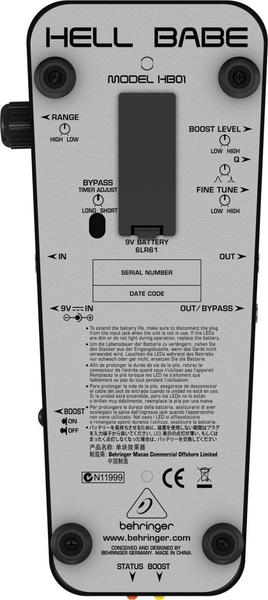 BEHRINGER HB01 Hellbabe ワウペダル　良品 Behringer HB01 Pedal para Guitarra Wah-Wah : Amazon.com.br