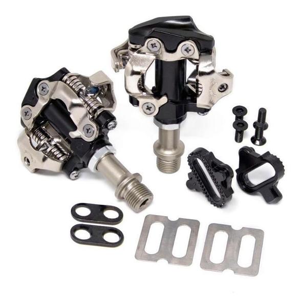 Pedal Clip Bike Ciclismo Mtb Tsw Alumínio - Preto 348g Imagem de Pedal Clip Bike Ciclismo Mtb Tsw Alumínio - Preto 348g