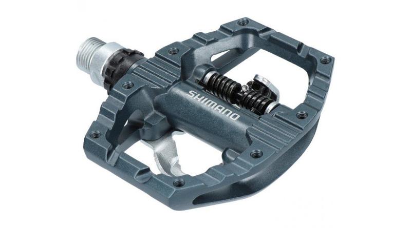 Imagem de Pedal clip shimano pd-eh500 c/ plataforma c/ taco sh56 - dupla face - gravel / mtb / urbano