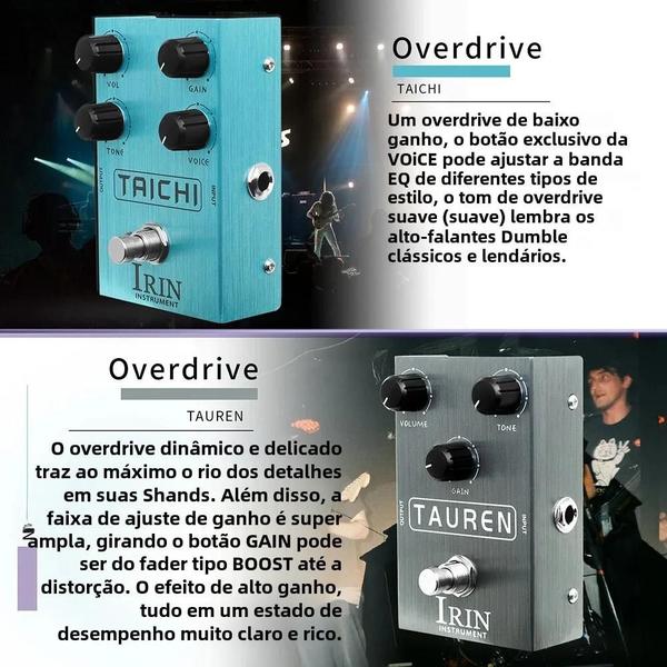 Imagem de Pedal de Efeito de Distorção Overdrive para Guitarra - Som Clássico de Rock Britânico