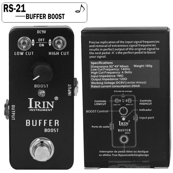 Imagem de Pedal de Efeito de Guitarra Irin - True Bypass Fuzz, Overdrive, Distortion e Flanger