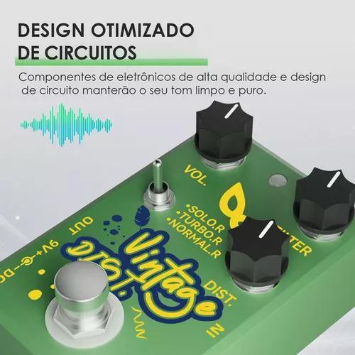 Imagem de Pedal de Efeito Guitarra Elétrica Multifuncional Portátil Pedal De Efeitos Com Reprodução De Música Efeito Vintage