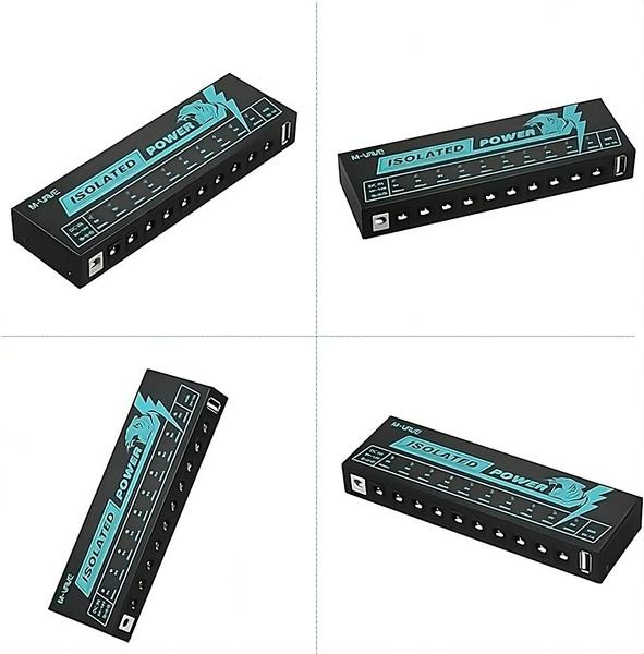 Imagem de Pedal De Efeito Guitarra Fonte De Aimentação Com 10 Saída DC Isolada 9V 300mA M-VAVE 