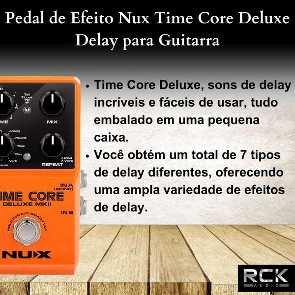 Imagem de Pedal de Efeito Nux Time Core Deluxe Delay para Guitarra