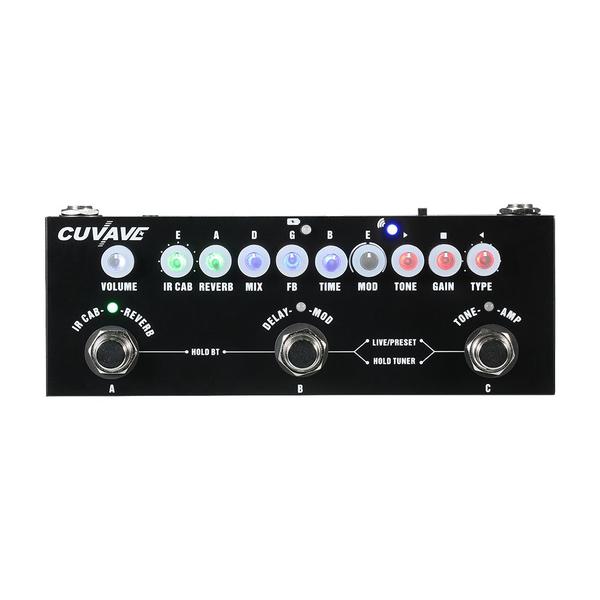 Imagem de Pedal de Efeito Para Guitarra Elétrica Pedaleira Portátil Cuvave Chorus, Phase Shift, Delay, Reverb e IR