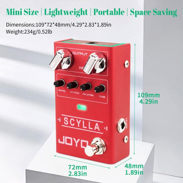 Imagem de Pedal de guitarra baixo JOYO Compressor Effect SCYLLA R-27