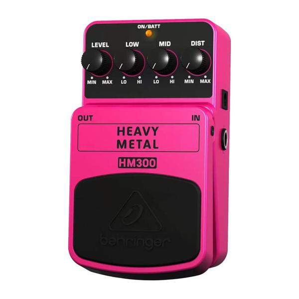 Pedal de Guitarra Behringer HM300 Heavy Metal Rosa Imagem de Pedal de Guitarra Behringer HM300 Heavy Metal Rosa