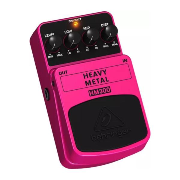 Pedal de Guitarra Behringer HM300 Heavy Metal Rosa Imagem de Pedal de Guitarra Behringer HM300 Heavy Metal Rosa