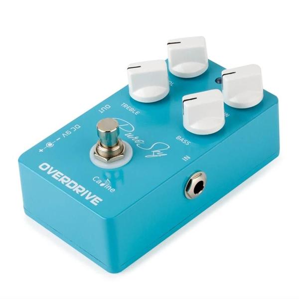 Pedal de Guitarra Elétrica Caline Pure Sky Overdrive Pedaleira de Efeito 9V Dc Verdrive Azul Imagem de Pedal de Guitarra Elétrica Caline Pure Sky Overdrive Pedaleira de Efeito 9V Dc Verdrive Azul