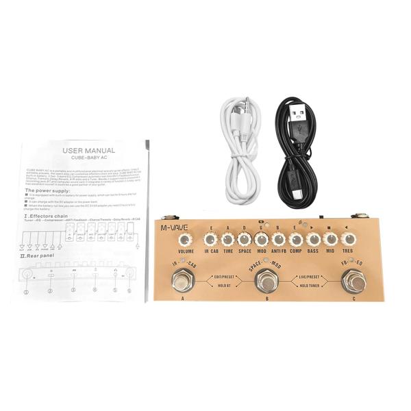 Imagem de Pedal de Guitarra Elétrica Multifuncional para Bebê - Reprodução de Música sem Fio via USB-C