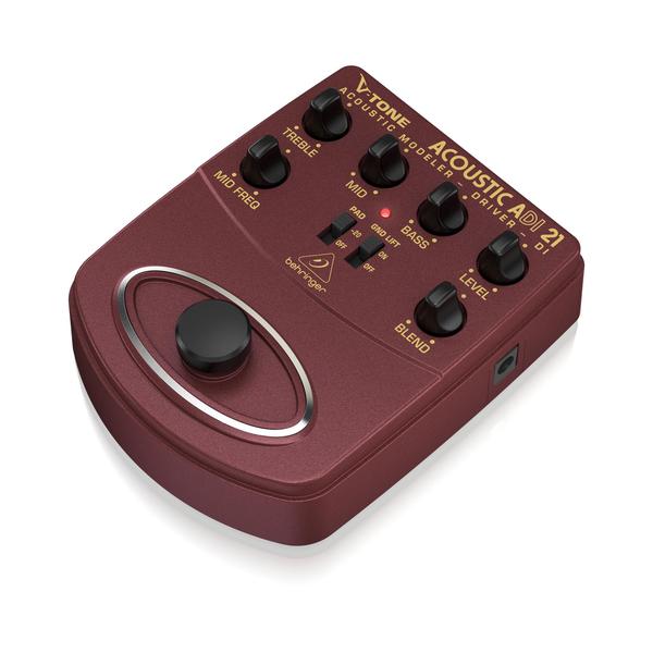 Pedal de Violão Simulador de Amplificador Com Direct Box e Preamp ADI21 - BEHRINGER Imagem de Pedal de Violão Simulador de Amplificador Com Direct Box e Preamp ADI21 - BEHRINGER