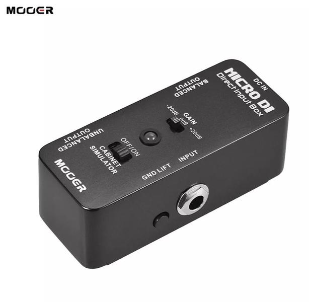 Imagem de Pedal Direct Box Guitarra Baixo Mooer Mdi1 Micro Di