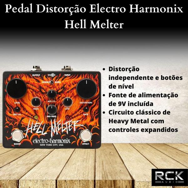 Imagem de Pedal Distorção Electro Harmonix Hell Melter