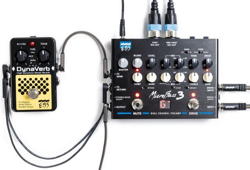 Pedal Ebs Microbass III 3 Preamp Baixo Directbox A/b Box - Pedal