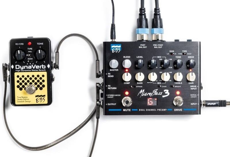 Pedal Ebs Microbass III 3 Preamp Baixo Directbox A/b Box - Pedal