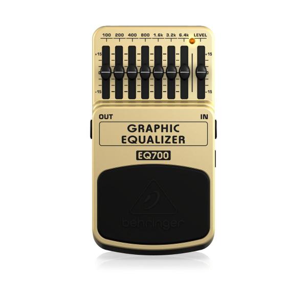 Pedal Equalizador gráfico de 7 bandas EQ700 da Behringer Imagem de Pedal Equalizador gráfico de 7 bandas EQ700 da Behringer