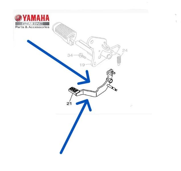 Pedal Freio Traseiro original Yamaha Fazer 150 Ubs 2017 A 2020 1st f7211 22 Imagem de Pedal Freio Traseiro original Yamaha Fazer 150 Ubs 2017 A 2020 1st f7211 22