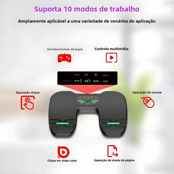 Imagem de Pedal Giratório Sem Fio Recarregável com Controle Remoto e Almofada Antiderrapante