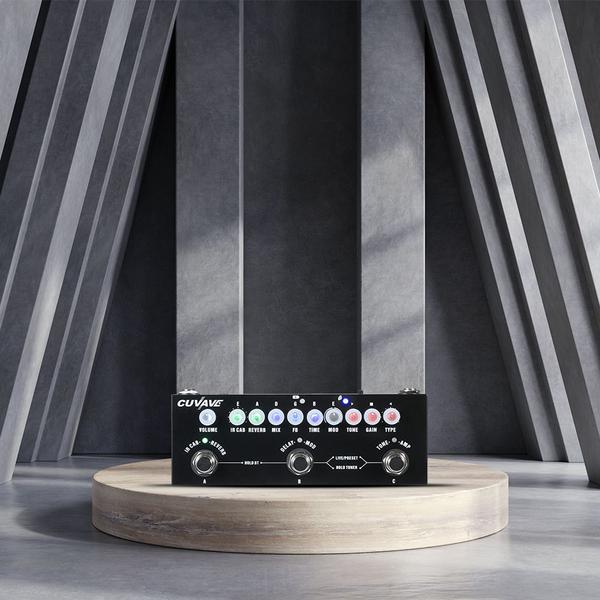 Pedal Guitarra Elétrica Portátil C/ Efeito Chorus, Phase Shift, Delay, Reverb e IR Cuvave Imagem de Pedal Guitarra Elétrica Portátil C/ Efeito Chorus, Phase Shift, Delay, Reverb e IR Cuvave