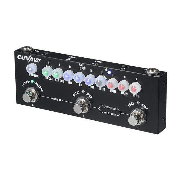 Pedal Guitarra Elétrica Portátil C/ Efeito Chorus, Phase Shift, Delay, Reverb e IR Cuvave Imagem de Pedal Guitarra Elétrica Portátil C/ Efeito Chorus, Phase Shift, Delay, Reverb e IR Cuvave