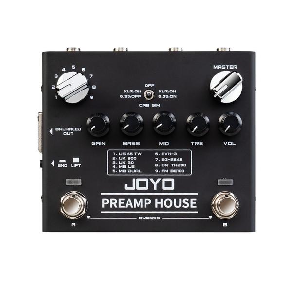 Pedal guitarra overdrive distortion Joyo Preamp House Imagem de Pedal guitarra overdrive distortion Joyo Preamp House