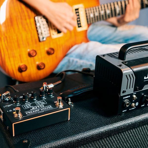 Pedal guitarra overdrive distortion Joyo Preamp House Imagem de Pedal guitarra overdrive distortion Joyo Preamp House