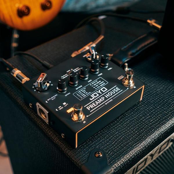 Pedal guitarra overdrive distortion Joyo Preamp House Imagem de Pedal guitarra overdrive distortion Joyo Preamp House