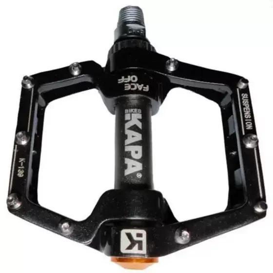 Imagem de Pedal Kapa K-130 Plataforma 3 Rolamentos Eixo 9/16 Suspensão Cor Preto