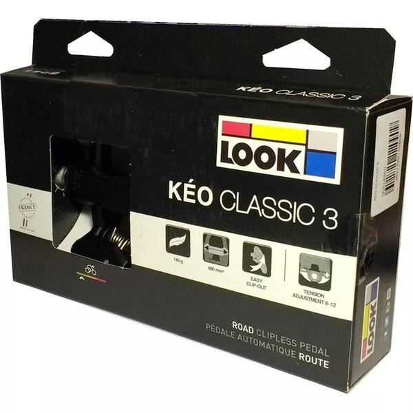 Imagem de Pedal Look Keo Classic 3 Ciclismo Speed Preto Com Tacos