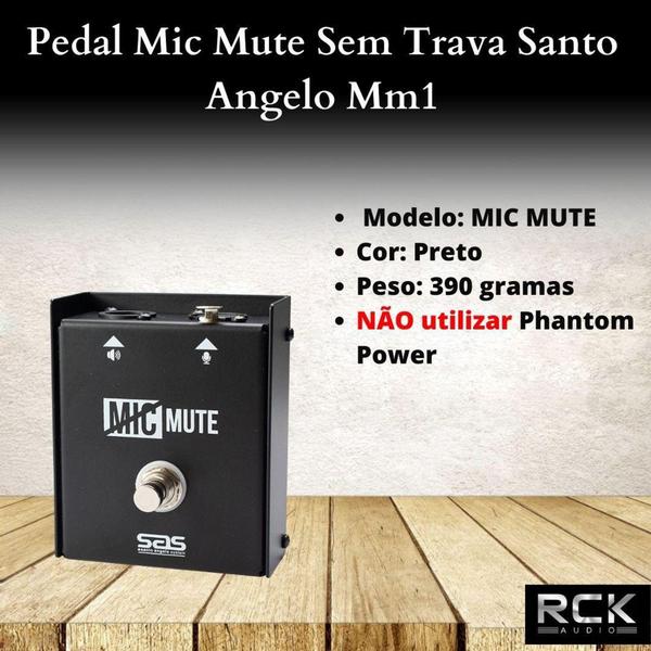 Imagem de Pedal Mic Mute Sem Trava Santo Angelo Mm1