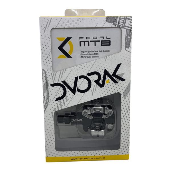 Imagem de Pedal mtb dvorak dk-1001 aluminio eixo cromo.