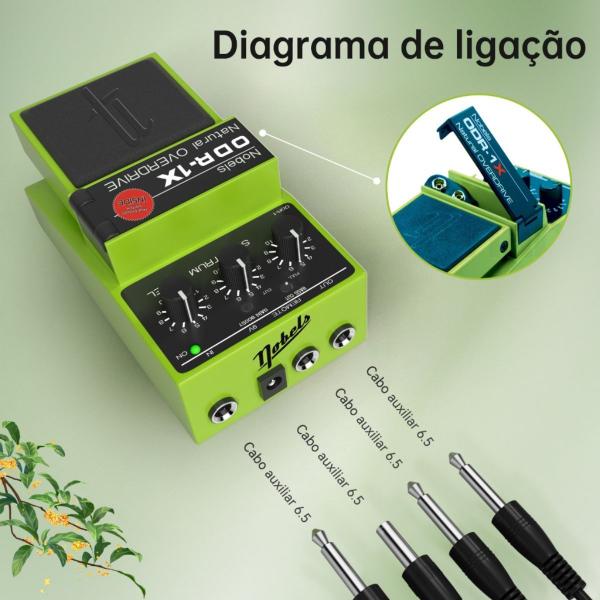 Pedal Nobels ODR1X Overdrive Analógico Natural com Controle