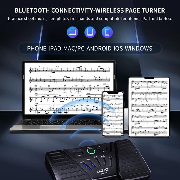 Imagem de Pedal Page Turner de música Bluetooth Page Turner sem fio