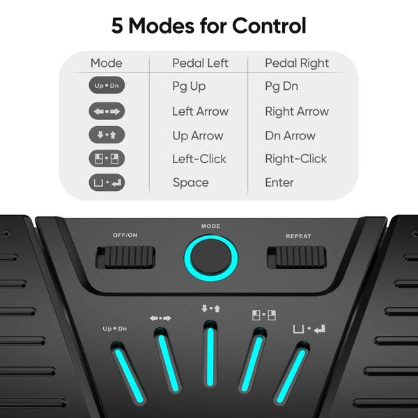 Imagem de Pedal Page Turner sem fio WEGROWER para instrumentos musicais