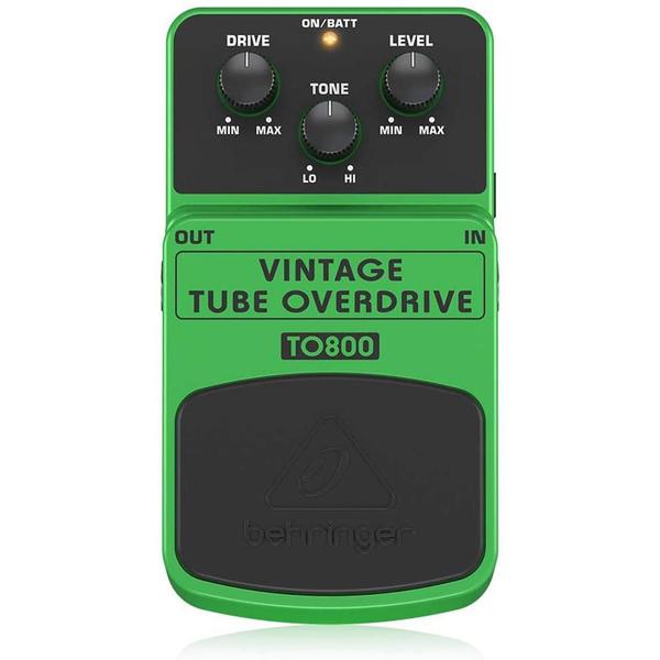 Pedal Para Guitarra Behringer TO800 Vintage Tube Overdrive Imagem de Pedal Para Guitarra Behringer TO800 Vintage Tube Overdrive