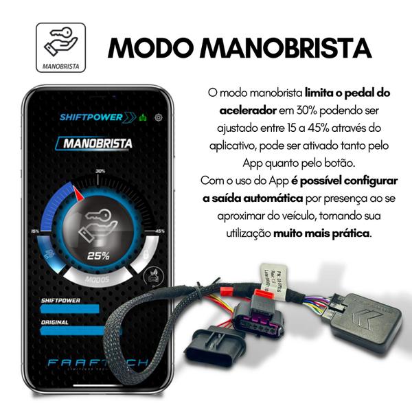 Imagem de Pedal Shiftpower Chip Potencia Modulo Acelerador Bluetooth (FT-SP-04+)